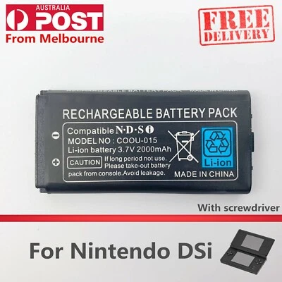 New Rechargeable Battery Pack for Nintendo DSi 3.7V 2000mAh Replacement - Image 1 of 4
