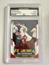 ROB GRONKOWSKI Signed 2021 Panini Trading Card Tampa Bay Buccaneers