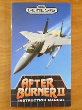 After Burner II Sega Genesis Manual Only ~ Instruction Booklet