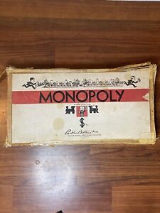 Details about    Vintage Parker Brothers Original 1936 Monopoly Trading Real Estate Classic Game