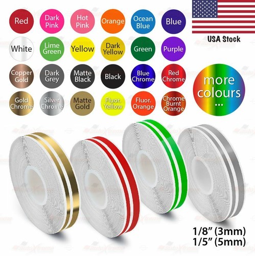 Vinyl Pinstriping PinStripe Car DIY Styling Double Tape Decal - Foto 9