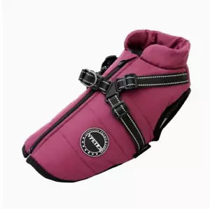 Winter Waterproof Dog Coat-Purple-NEW XXL - Picture 1 of 5