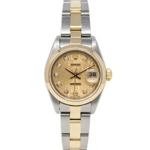 Rolex Lady-Datejust Steel & Gold 79163 Champagne Jubilee Diamond, Oyster - Pr... - Picture 1 of 8