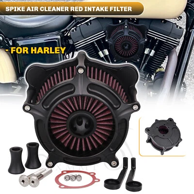 Filtro de admisión de filtro de aire con espiga de turbina para Harley Fat Boy Lo Road Glide King Foto 1 de 4