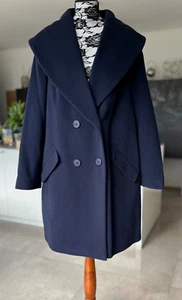 ¡NUEVO! Abrigo HEINE Reg €179,- Abrigo de lana 80% lana Abrigo largo Blazer Cinturón Witt - Imagen 1 de 6