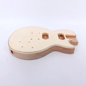 Gitarrenkörper Mahagoniholz mit Bindung Flammenahornfurnier H-H Style Bolt on Heel - Bild 1 von 4