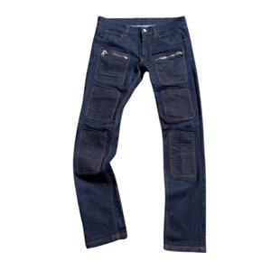 Men's Frankie Morello Navy Slim Jeans Pants Size 32 - Picture 1 of 8