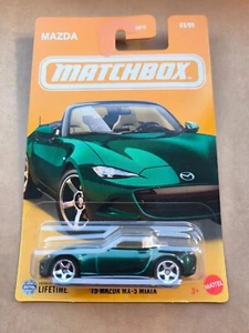 MATCHBOX MBX 15 MAZDA MX-5 MIATA GREEN 03/05 GGF12 - Picture 1 of 1