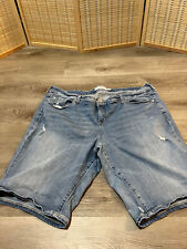 Torrid Shorts Womens Size 22  Blue Jeans Denim Denim Distressed PreRipped M133)