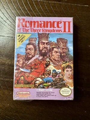 Romance of the Three Kingdoms II (NES, 1991) Nintendo - SEALED Brand New in Box! - Image 1 of 4