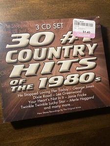 30 #1 Country Hits of the 1980s (3 Cd) - George Jones, Lee Greenwood, Merle ... - Picture 1 of 7