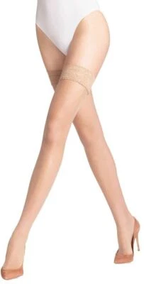 Medias Falke Shelina 12 Denier Stay Up para mujer - porcelana beige Foto 1 de 4