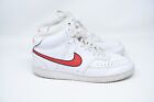 NIKE COURT VISION WHITE FLASH CRIMSON -Mid Top Sneakersy CD5436-102 - Damskie 10