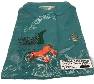 Gumby Polo Pals 1983 Pokey Single Stitch Green Shirt RARE Vintage New NWT Sealed - Picture 1 of 12
