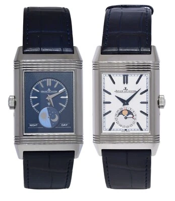 Jaeger-LeCoultre Reverso Tribute Duoface Moon Steel Watch 216.8.D3 Q3958420 - Image 1 of 4
