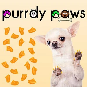 Tapas suaves para uñas para garras de perro (naranja neón) * patas purridas * 6 tamaños hasta XXL - Imagen 1 de 1