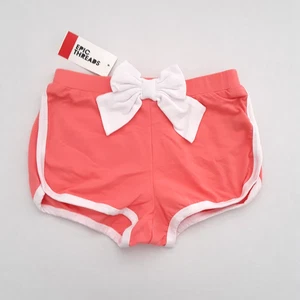 Epic Threads Girls Size 6 Bow Front Shortie Shorts Pocket Coral - Picture 1 of 7