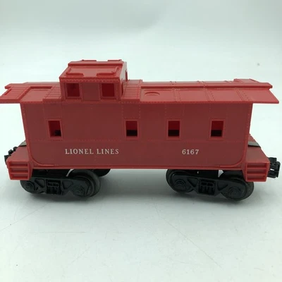 Vintage Lionel Lines 6167 Red Caboose O Gauge Model Train Car – Postwar Era - Image 1 of 4
