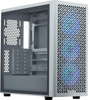 Cooler Master Elite 502 , Tower-Gehäuse weiß, Tempered Glass - Bild 1 von 4