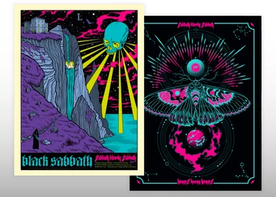 Black Sabbath : Sabbath Bloody Sabbath 50th 2 Sided Black Light Poster OFFICIAL - Image 1 of 4