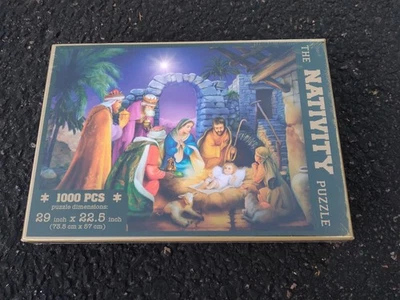 Puzzle La Natività 1000 Pezzi Gesù Maria NUOVO Natale Vacanze - Immagine 1 di 4