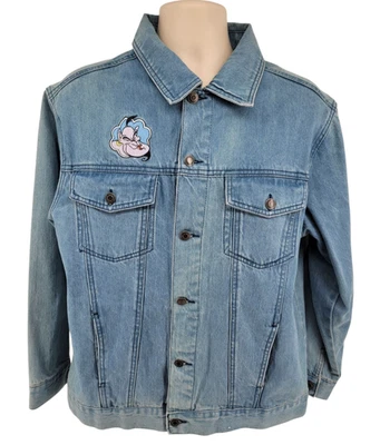 Oh My Disney Aladdin Jean куртка размер L Genie Magic ковер вышитый джинсовой ткани - Изображение 1 из 4