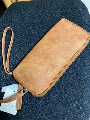 Muñequera de cuero vegano tostado Free People nueva con etiquetas Foto 1 de 4