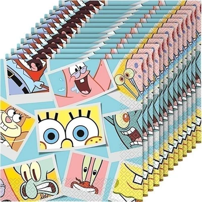Unique SpongeBob SquarePants Multicolor Luncheon Napkins (Pack of 16) - Disposab - Image 1 of 3