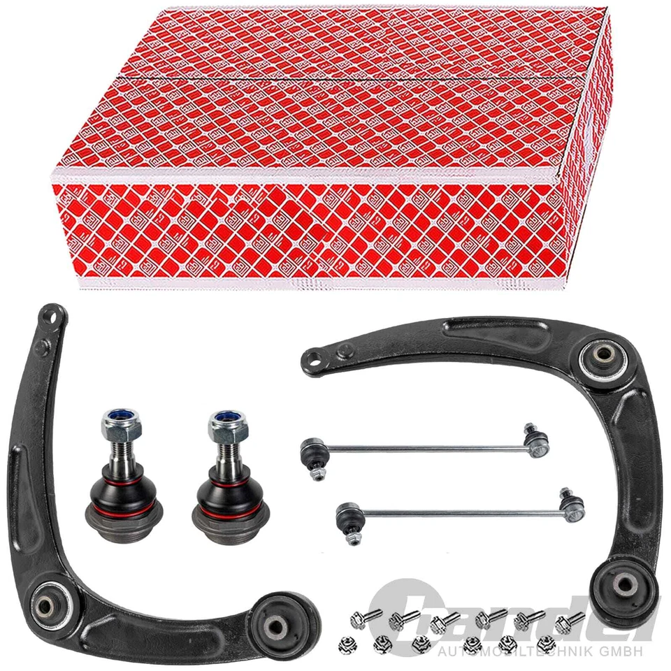 Febi Bras de Commande + Barre Liaison Avant Convient pour Peugeot 307 Cc - Photo 1/4