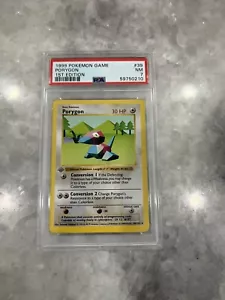 Pokemon 1999 Porygon 39/102 1ª Edición Shadowless PSA 7 NINTENDO WOTC WIZARDS - Imagen 1 de 2