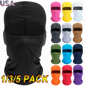 Máscara facial Balaclava cubierta completa para motociclista pañuelo gorro cuello bufanda capucha solar - Imagen 1 de 26