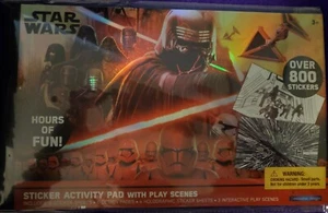 Star Wars Activity Book Pad Hours Play 3 Scenes 800 Repositionable Stickers -T1 - Picture 1 of 2
