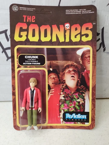 Funko Super7 ReAction The Goonies Chunk 3 3/4" Posable Action Figure Unpunched Cover