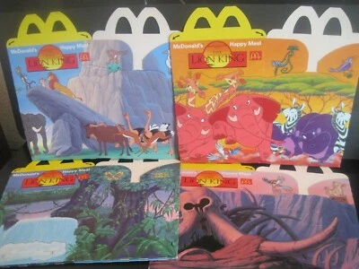 McDonald's/Europe "The Lion King Complete Happy Meal 4 Box Set" Mint Unused 1994 - Image 1 of 4