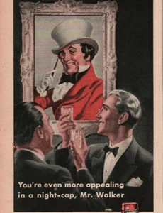 Vintage 1943 Johnnie Walker Scotch Whisky Werbung Print Ad - Bild 1 von 2