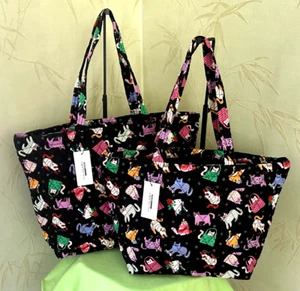 VERA BRADLEY HERDING CATS EAST WEST TOTE:NWT CHOICE:TWO SIZES - Picture 1 of 24