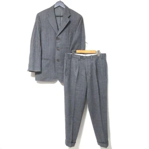 Kiton NAPOLI Striped Pattern Tailored Jacket + Slacks Pants Suit Setup 48 Gray - Picture 1 of 10