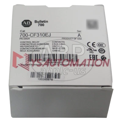 Nuevo relé industrial Allen-Bradley 700-CF310EJ AB 24V ENVÍO RÁPIDO Foto 1 de 4