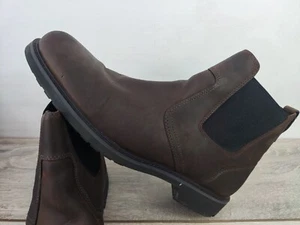Timberland stivali da uomo Stormbucks casual pull-on Chelsea pelle tessuto UK 9 - Foto 1 di 12