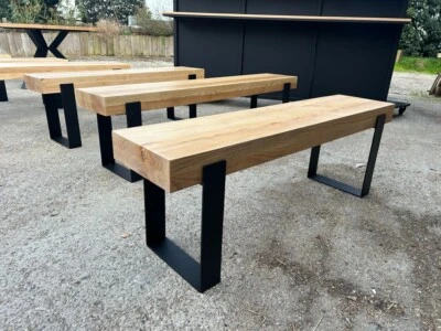 Chaise, tabouret & bancs style industriel sur mesure : Banc design industriel - Photo 1/4