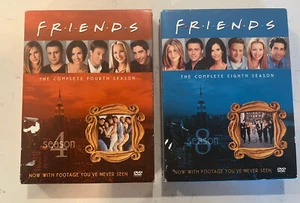 Friends TV Show The Complete Series Seasons 1, 4 & 8 Box DVD Lot Aniston NBC - Picture 1 of 6