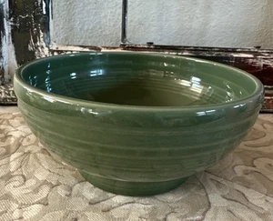 Fiestaware Shamrock Green Medium Rice Bowl Fiesta Retired Footed Bowl 6” - Picture 1 of 5