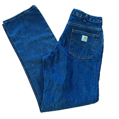 Vintage Carhartt Women’s Work  Jeans 100% Cotton- Not Stretchy  Sz 8X34 New - Image 1 of 4