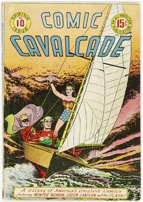 Comic Cavalcade #10 CGC Ready Flash Green Lantern Wonder Woman 1945 Golden Age - Image 1 of 4