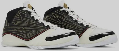 Zapato de baloncesto Jordan 23 TITAN negro/blanco-dorado metálico CZ6222-001 para hombre talla 17 Foto 1 de 4