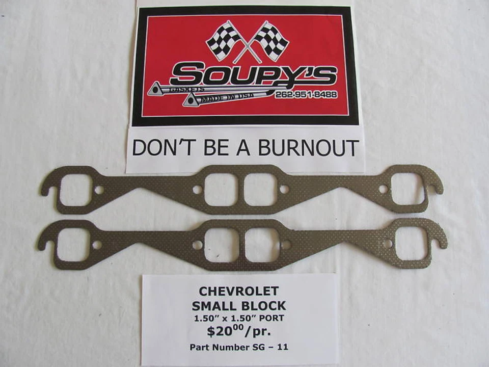 Chevrolet Small Block Exhaust Gaskets (1.5" Port) - Изображение 1 из 1