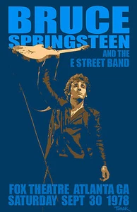 Póster de la gira de Bruce Springsteen and The E Street Band 1978 - Imagen 1 de 1