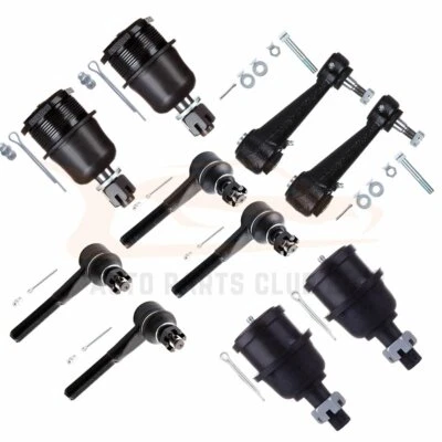 10pc Front Ball Joint Tie Rod Suspension Kit Fits Dodge Ram B1500 B200 B250 2WD — 第 1/4 张图片