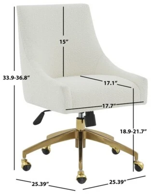 SILLA DE ESCRITORIO AJUSTABLE SAFAVIEH JAKOB, Precio rebajado 2172757129 SFV4776E Foto 1 de 4