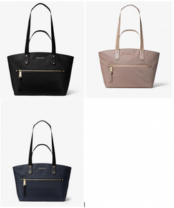 michael kors polly medium nylon tote bolsa
